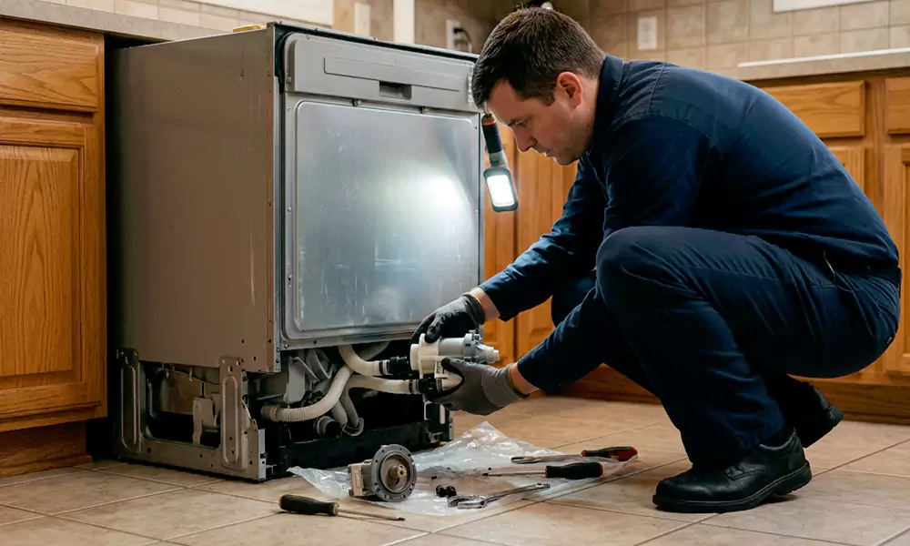 Dishwasher Pump Replacement in Kearny, NJ
